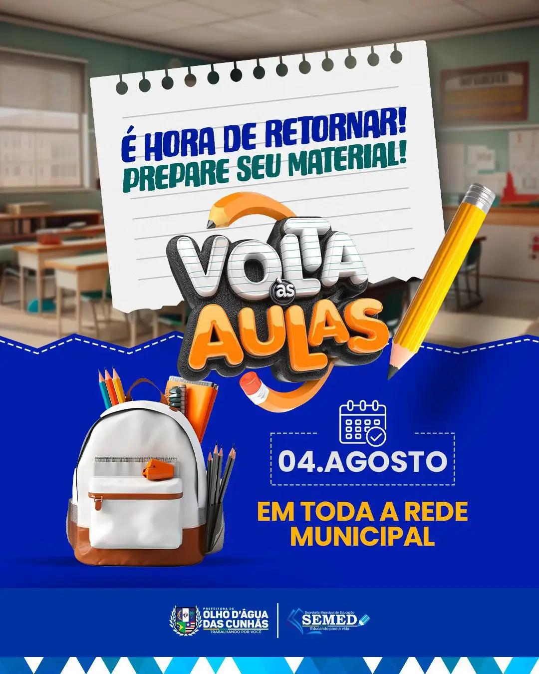 Galeria de imagens - Foto 1 da notícia: Volta às aulas em toda rede municipal